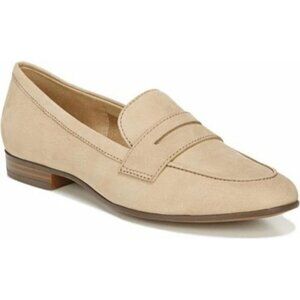 Naturalizer Juliette Suede Flat Loafer Slip On Women's Bamboo Tan Size 8.5M